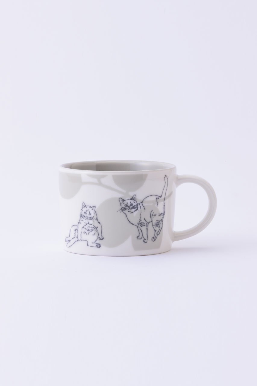 【エディションズ/EDITIONS / GOODS】の内村七生 Cat マグカップ インテリア・キッズ・メンズ・レディースファッション・服の通販 founy(ファニー) 　おすすめ　Recommended / Our Picks　ギフト プレゼント　Gift / Present　グラス　Glass, Eyewear　コラボ　Collaboration, Collab　テーブル　Table, Dining Table　新作・新入荷　New Arrivals / New In　猫　Cat, Kitty　Gray|ID: prp329100004715522 ipo3291000000034069470