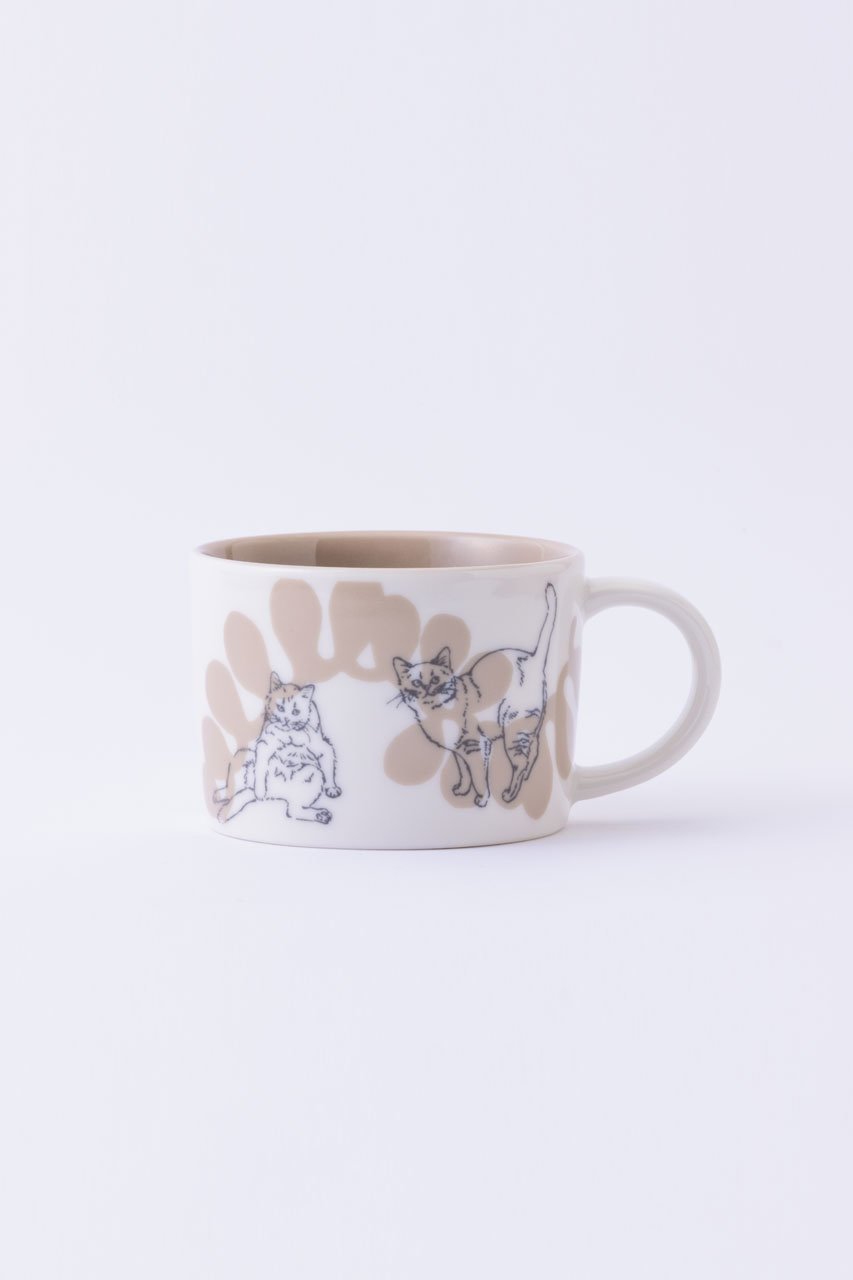 【エディションズ/EDITIONS / GOODS】の内村七生 Cat マグカップ インテリア・キッズ・メンズ・レディースファッション・服の通販 founy(ファニー) 　おすすめ　Recommended / Our Picks　ギフト プレゼント　Gift / Present　グラス　Glass, Eyewear　コラボ　Collaboration, Collab　テーブル　Table, Dining Table　猫　Cat, Kitty　Brown|ID: prp329100004715522 ipo3291000000035383268