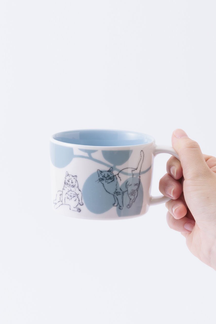 【エディションズ/EDITIONS / GOODS】の内村七生 Cat マグカップ 人気、トレンドファッション・服の通販 founy(ファニー) 　おすすめ　Recommended / Our Picks　ギフト プレゼント　Gift / Present　グラス　Glass, Eyewear　コラボ　Collaboration, Collab　テーブル　Table, Dining Table　猫　Cat, Kitty　other-2|ID: prp329100004715522 ipo3291000000035980589