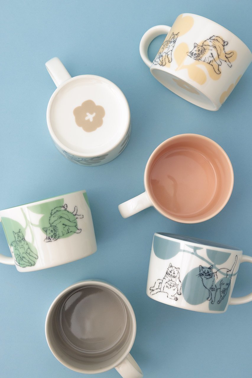 【エディションズ/EDITIONS / GOODS】の内村七生 Cat マグカップ 人気、トレンドファッション・服の通販 founy(ファニー) 　おすすめ　Recommended / Our Picks　ギフト プレゼント　Gift / Present　グラス　Glass, Eyewear　コラボ　Collaboration, Collab　テーブル　Table, Dining Table　猫　Cat, Kitty　other-6|ID: prp329100004715522 ipo3291000000035980593