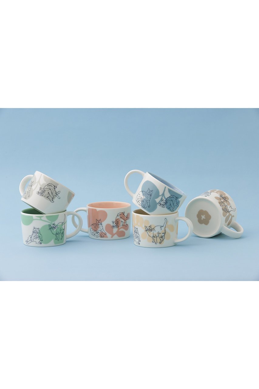 【エディションズ/EDITIONS / GOODS】の内村七生 Cat マグカップ 人気、トレンドファッション・服の通販 founy(ファニー) 　おすすめ　Recommended / Our Picks　ギフト プレゼント　Gift / Present　グラス　Glass, Eyewear　コラボ　Collaboration, Collab　テーブル　Table, Dining Table　猫　Cat, Kitty　other-8|ID: prp329100004715522 ipo3291000000035980595