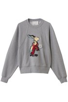 【スリーワン フィリップリム/3.1 Phillip Lim】のRABBIT 刺しゅう ロングスリーブ スウェットシャツ グレーメランジマルチ|ID: prp329100004716554 ipo3291000000034078366