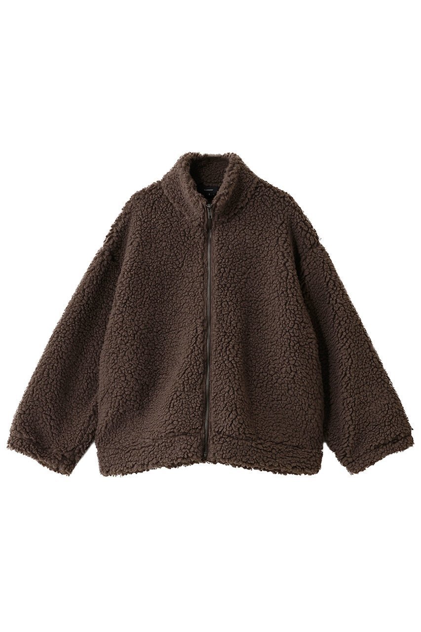 【フローレント/FLORENT】のウール ミックス ボア ブルゾン インテリア・キッズ・メンズ・レディースファッション・服の通販 founy(ファニー) 　ファッション　Fashion　レディースファッション　Fashion for Women　アウター　Coat / Outerwear Collection　レディースジャケット・軽アウター　Jackets　ブルゾンジャケット・スポーティアウター　Blouson Jackets　シンプル　Simple, Minimal　ジャケット　Jacket, Outerwear　ブルゾン　Blouson, Bomber Jacket　ミックス　Mix, Mixed Style　定番　Standard, Basic Item　新作・新入荷　New Arrivals / New In　A/W・秋冬　Autumn/Winter　ブラウン|ID: prp329100004716556 ipo3291000000034078384
