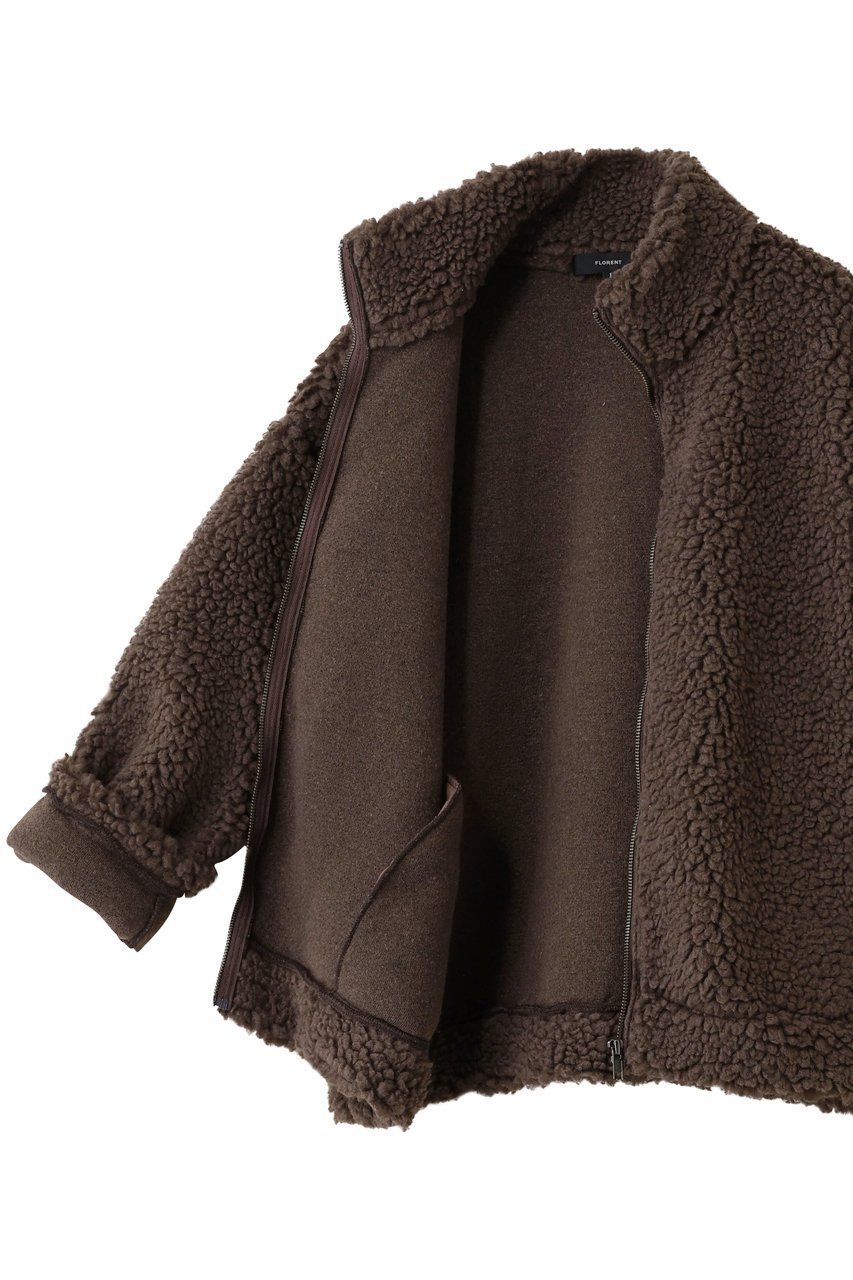 【フローレント/FLORENT】のウール ミックス ボア ブルゾン 人気、トレンドファッション・服の通販 founy(ファニー) 　ファッション　Fashion　レディースファッション　Fashion for Women　アウター　Coat / Outerwear Collection　レディースジャケット・軽アウター　Jackets　ブルゾンジャケット・スポーティアウター　Blouson Jackets　シンプル　Simple, Minimal　ジャケット　Jacket, Outerwear　ブルゾン　Blouson, Bomber Jacket　ミックス　Mix, Mixed Style　定番　Standard, Basic Item　新作・新入荷　New Arrivals / New In　A/W・秋冬　Autumn/Winter　other-6|ID: prp329100004716556 ipo3291000000034078389