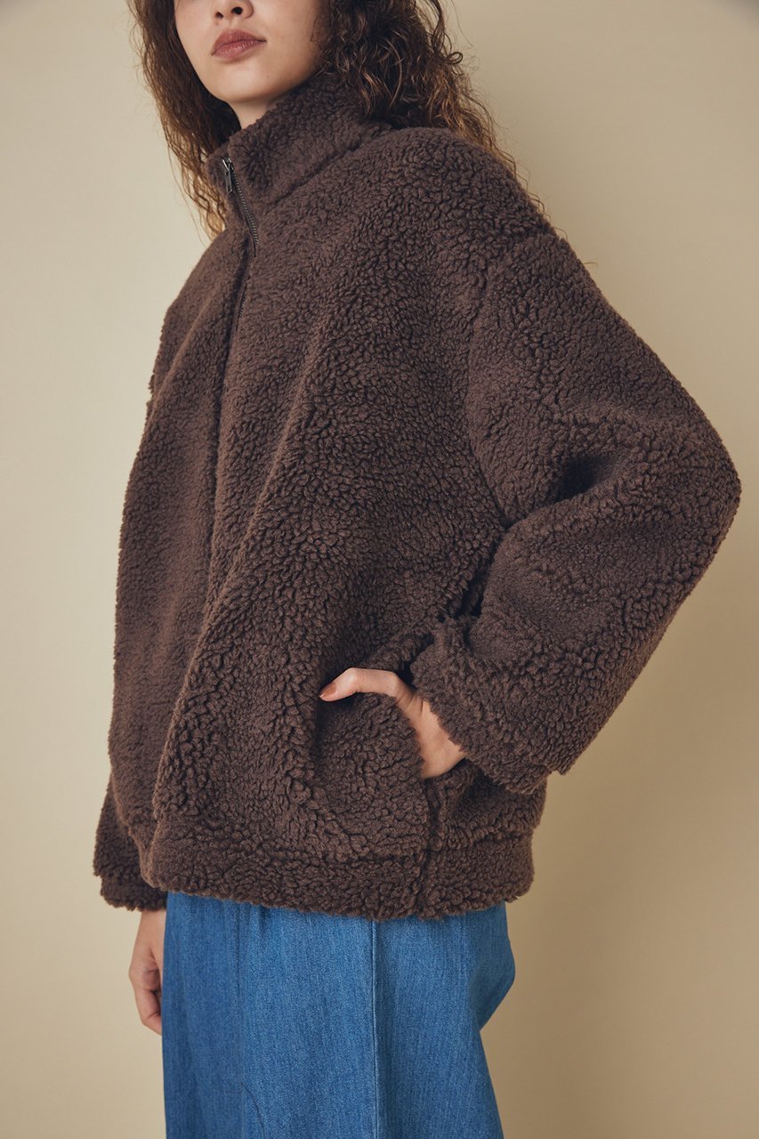 【フローレント/FLORENT】のウール ミックス ボア ブルゾン 人気、トレンドファッション・服の通販 founy(ファニー) 　ファッション　Fashion　レディースファッション　Fashion for Women　アウター　Coat / Outerwear Collection　レディースジャケット・軽アウター　Jackets　ブルゾンジャケット・スポーティアウター　Blouson Jackets　シンプル　Simple, Minimal　ジャケット　Jacket, Outerwear　ブルゾン　Blouson, Bomber Jacket　ミックス　Mix, Mixed Style　定番　Standard, Basic Item　新作・新入荷　New Arrivals / New In　A/W・秋冬　Autumn/Winter　other-8|ID: prp329100004716556 ipo3291000000034078391