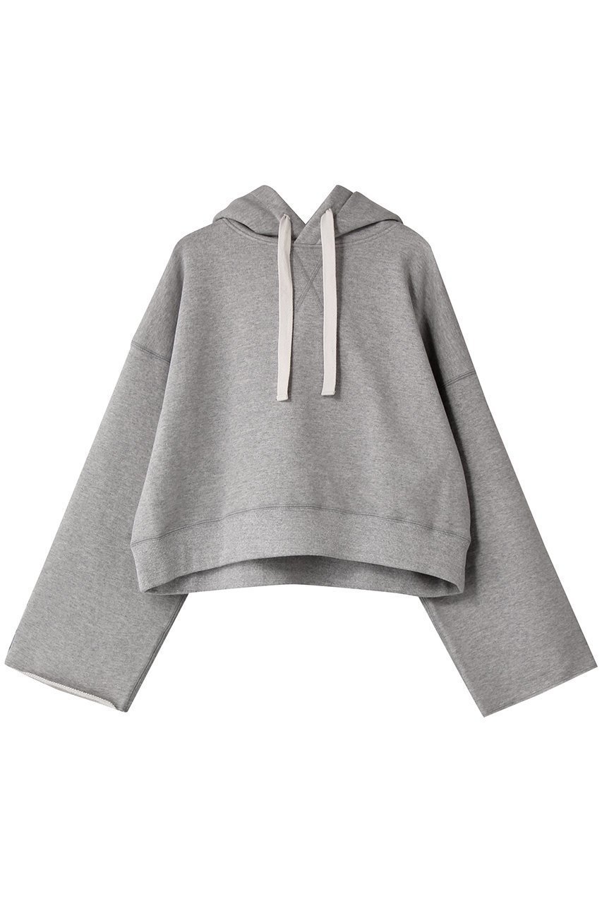 【サクラ/SACRA】のプレミアムフリースフーディー インテリア・キッズ・メンズ・レディースファッション・服の通販 founy(ファニー) 　ファッション　Fashion　レディースファッション　Fashion for Women　トップス・カットソー　Cut & Sew Tops　シャツ・ブラウス・オフィスカジュアル　Elegant Blouses & Button-Ups　レディースパーカー・カジュアルフーディー　Casual Hoodies & Sweatshirts　ロングTシャツ・Tシャツ　Longline T-Shirts & Tees　スウェット・クルーネックトップス　Sweatshirts & Crewnecks / Relaxed Fit Sweat Tops　カットソー・ベーシックTシャツ　Cut-and-Sewn Tops / Stretch Tees & Basics　クロップド　Cropped, Short Length　スリーブ　Sleeve, Long Sleeve / Short Sleeve　ドローストリング　Drawstring, Pull Cord　バランス　Balance, Style Balance　モダン　Modern, Contemporary　ワイド　Wide, Wide Fit　新作・新入荷　New Arrivals / New In　グレー|ID: prp329100004716561 ipo3291000000034078430