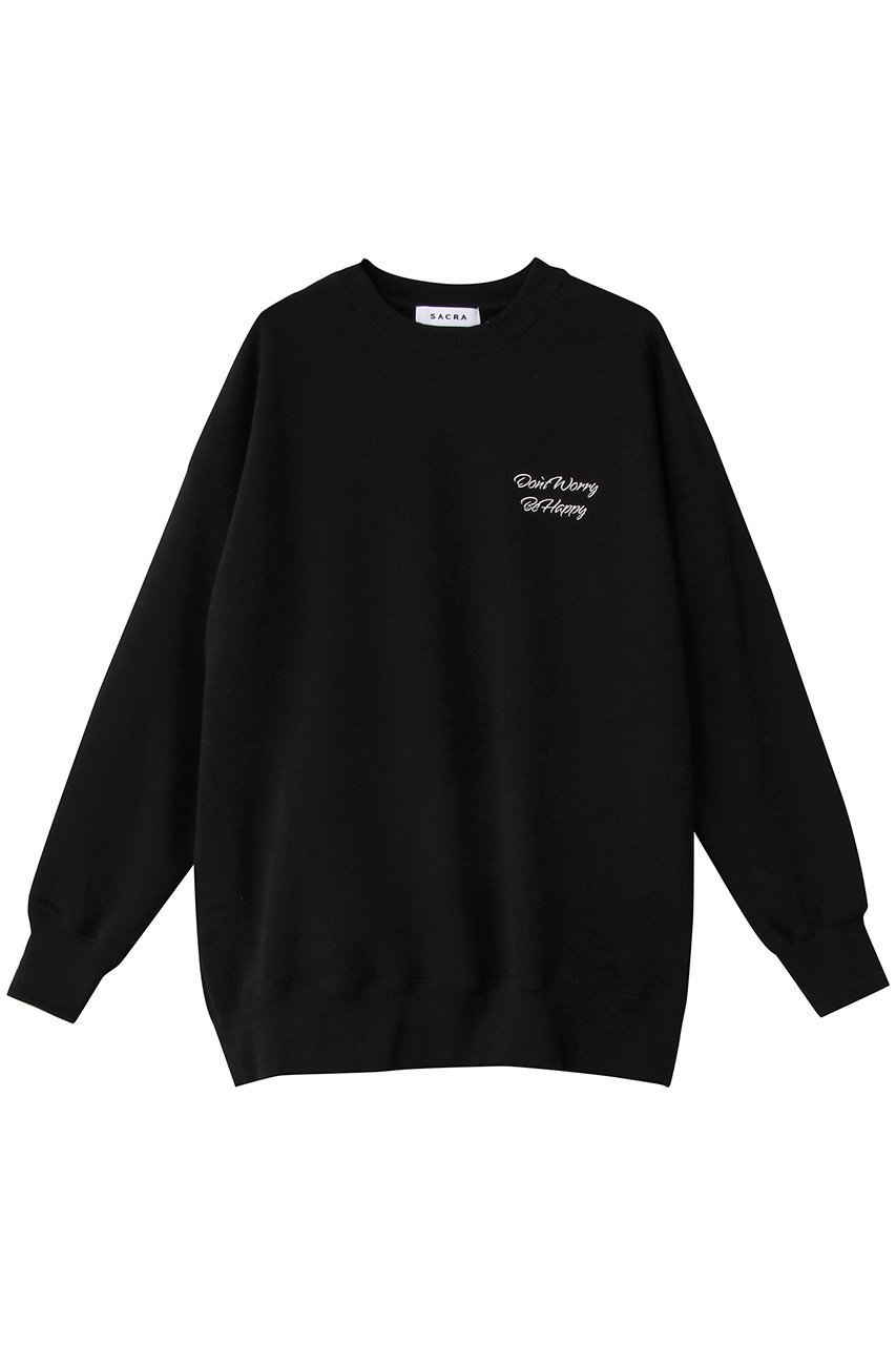 【サクラ/SACRA】のプレミアムフリースカットソー インテリア・キッズ・メンズ・レディースファッション・服の通販 founy(ファニー) 　ファッション　Fashion　レディースファッション　Fashion for Women　トップス・カットソー　Cut & Sew Tops　シャツ・ブラウス・オフィスカジュアル　Elegant Blouses & Button-Ups　ロングTシャツ・Tシャツ　Longline T-Shirts & Tees　カットソー・ベーシックTシャツ　Cut-and-Sewn Tops / Stretch Tees & Basics　シンプル　Simple, Minimal　スリーブ　Sleeve, Long Sleeve / Short Sleeve　モダン　Modern, Contemporary　ロング　Long, Long-Length　新作・新入荷　New Arrivals / New In　ブラック|ID: prp329100004716563 ipo3291000000034078450