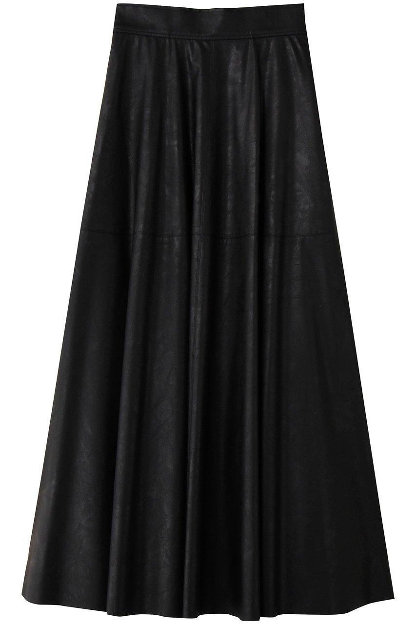 【サクラ/SACRA】のシンセティックレザースカート インテリア・キッズ・メンズ・レディースファッション・服の通販 founy(ファニー) ファッション Fashion レディースファッション Fashion for Women スカート Skirts ロングスカート Long Skirts / Maxi & Midi Skirts フェミニン Feminine, Girly フレア Flare, Flared マキシ Maxi, Full Length リラックス Relax, Relaxed Fit ロング Long, Long-Length ブラック|ID: prp329100004716564 ipo3291000000035869991