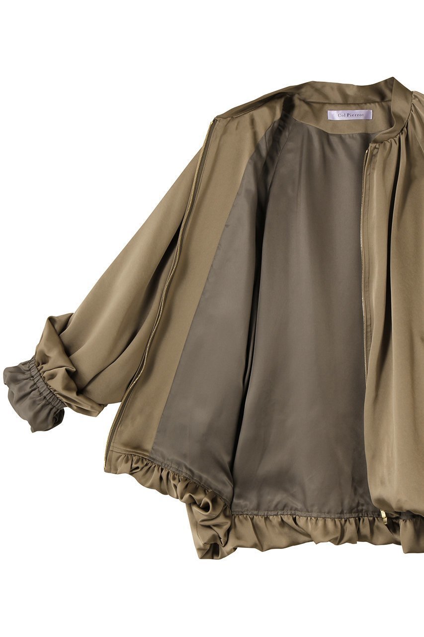 【コルピエロ/Col Pierrot】のサテンブルゾン 人気、トレンドファッション・服の通販 founy(ファニー) ファッション Fashion レディースファッション Fashion for Women アウター Coat / Outerwear Collection レディースジャケット・軽アウター Jackets ブルゾンジャケット・スポーティアウター Blouson Jackets ギャザー Gathered, Ruffled サテン Satin, Glossy Fabric シンプル Simple, Minimal ジャケット Jacket, Outerwear セットアップ Set-Up, Coordinated Outfit ブルゾン Blouson, Bomber Jacket エレガント 上品 Elegant other-6|ID: prp329100004716570 ipo3291000000036467795