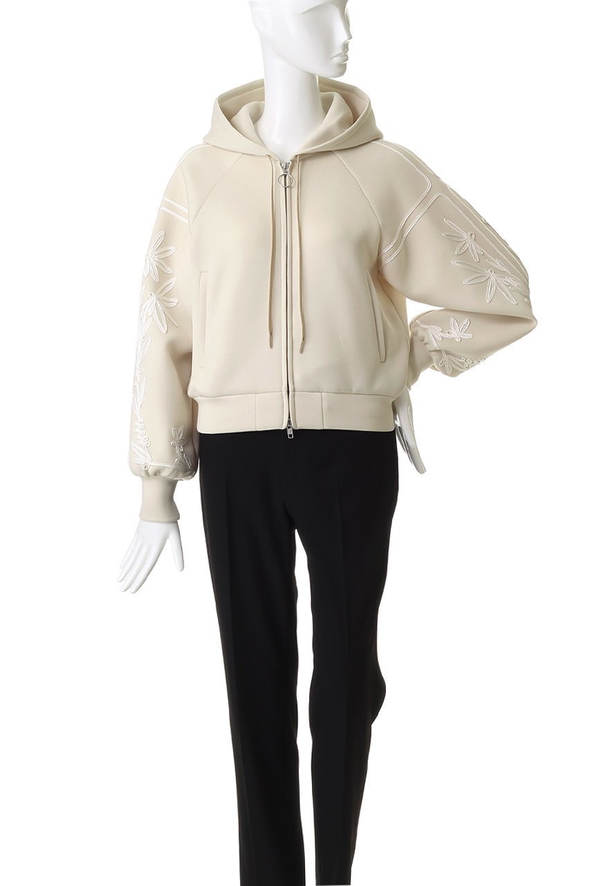 【ロキト/LOKITHO】のコード エンブロイダリー ジップアップ フーディー 人気、トレンドファッション・服の通販 founy(ファニー) ファッション Fashion レディースファッション Fashion for Women アウター Coat / Outerwear Collection レディースジャケット・軽アウター Jackets ブルゾンジャケット・スポーティアウター Blouson Jackets エンブロイダリー Embroidery Design ショート Short, Short Length ジップアップ Zip-Up, Full Zip ジャケット Jacket, Outerwear スリーブ Sleeve, Long Sleeve / Short Sleeve トレンド Trend, Trending Now バランス Balance, Style Balance ブルゾン Blouson, Bomber Jacket other-2|ID: prp329100004716571 ipo3291000000035571501