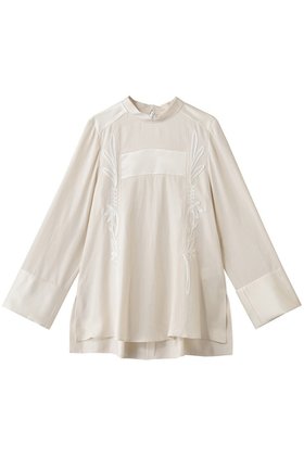 【ロキト/LOKITHO】 コード エンブロイダリー トップス人気、トレンドファッション・服の通販 founy(ファニー) ファッション Fashion レディースファッション Fashion for Women トップス・カットソー Cut & Sew Tops シャツ・ブラウス・オフィスカジュアル Elegant Blouses & Button-Ups エンブロイダリー Embroidery Design ギャザー Gathered, Ruffled クラシカル Classical, Vintage-Inspired スリーブ Sleeve, Long Sleeve / Short Sleeve フレア Flare, Flared マキシ Maxi, Full Length ロング Long, Long-Length エレガント 上品 Elegant |ID:prp329100004716572