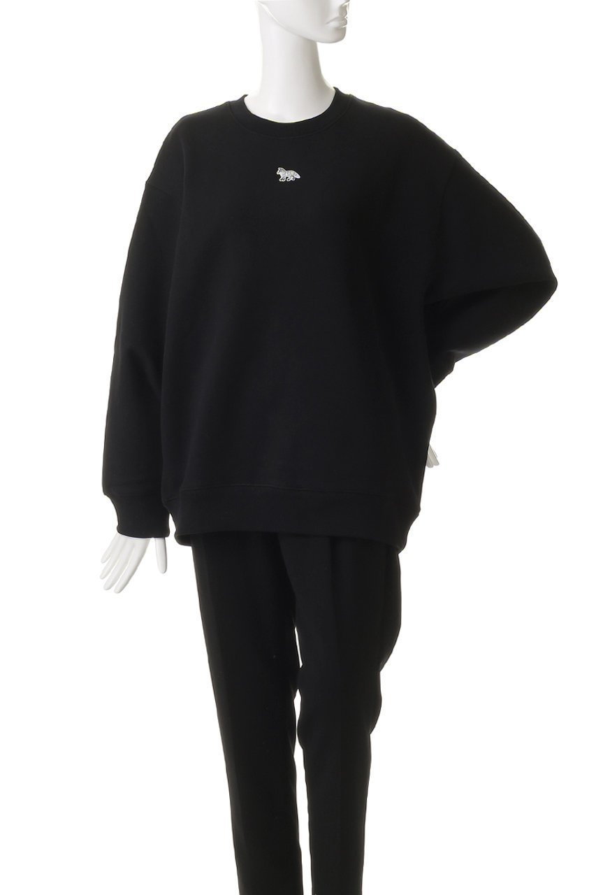 【メゾン キツネ/MAISON KITSUNE】のBABY FOX オーバーサイズ スウェット シャツ 人気、トレンドファッション・服の通販 founy(ファニー) 　ファッション　Fashion　レディースファッション　Fashion for Women　トップス・カットソー　Cut & Sew Tops　シャツ・ブラウス・オフィスカジュアル　Elegant Blouses & Button-Ups　レディースパーカー・カジュアルフーディー　Casual Hoodies & Sweatshirts　ロングTシャツ・Tシャツ　Longline T-Shirts & Tees　スウェット・クルーネックトップス　Sweatshirts & Crewnecks / Relaxed Fit Sweat Tops　カットソー・ベーシックTシャツ　Cut-and-Sewn Tops / Stretch Tees & Basics　スウェット / スエット　Sweatshirt, Sweatwear　フォックス　Fox, Fox Fur　フロント　Front, Front Design　ベビー　Baby, Babywear　ボトム　Bottoms, Lower Wear　リラックス　Relax, Relaxed Fit　新作・新入荷　New Arrivals / New In　other-2|ID: prp329100004716576 ipo3291000000034078555
