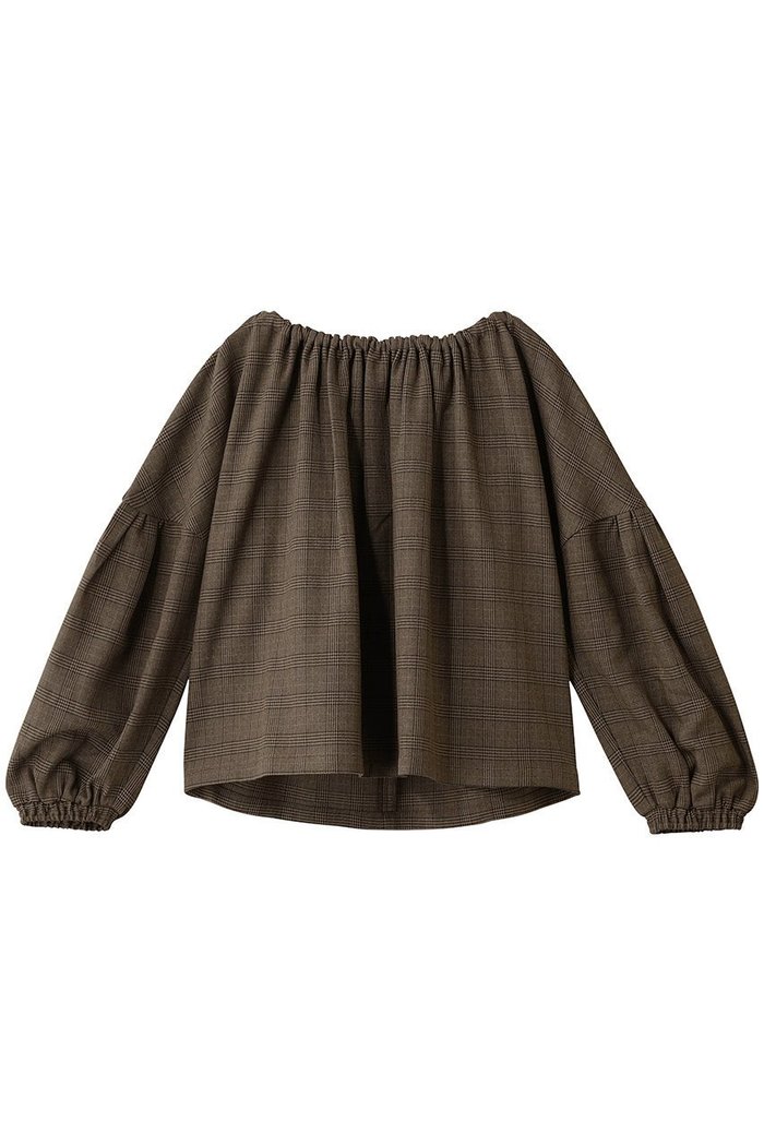【マリリンムーン/MARILYN MOON】のグレンチェック 2way ブラウス インテリア・キッズ・メンズ・レディースファッション・服の通販 founy(ファニー) https://founy.com/ ファッション Fashion レディースファッション Fashion for Women トップス・カットソー Cut & Sew Tops シャツ・ブラウス・オフィスカジュアル Elegant Blouses & Button-Ups おすすめ Recommended / Our Picks インナー Innerwear ギャザー Gathered, Ruffled クラシック Classic, Timeless Style シャーリング Shirring, Ruched スリーブ Sleeve, Long Sleeve / Short Sleeve チェック Check, Plaid, Tartan ハイネック High Neck, Mock Neck モダン Modern, Contemporary リボン Ribbon, Bow ロング Long, Long-Length |ID: prp329100004716580 ipo3291000000036135495