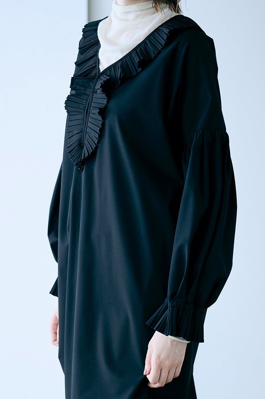 【マリリンムーン/MARILYN MOON】のプリーツジャボドレス 人気、トレンドファッション・服の通販 founy(ファニー) ファッション Fashion レディースファッション Fashion for Women ワンピース Dresses フォーマル・パーティードレス・結婚式用ドレス Elegant & Casual Dresses チュニック Tunic Tops & Dresses おすすめ Recommended / Our Picks なめらか Smooth, Silky Texture オケージョン Occasion Wear カーディガン Cardigan, Knitwear クラシック Classic, Timeless Style コンパクト Compact, Small Size ジャケット Jacket, Outerwear ストレッチ Stretch, Stretchy Fabric チュニック Tunic, Long Top フリル Frill, Ruffle プリーツ Pleats, Pleated モダン Modern, Contemporary ロング Long, Long-Length other-6|ID: prp329100004716582 ipo3291000000034103618