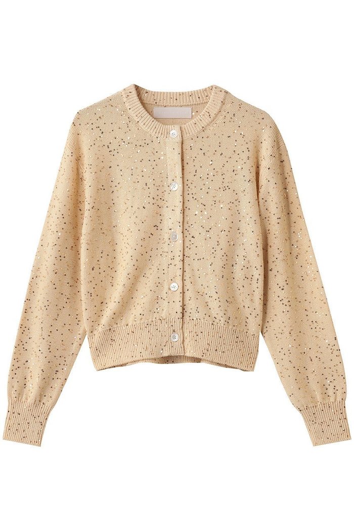 【マリリンムーン/MARILYN MOON】のコットンポリエステルスパンコールカーディガン インテリア・キッズ・メンズ・レディースファッション・服の通販 founy(ファニー) https://founy.com/ ファッション Fashion レディースファッション Fashion for Women トップス・カットソー Cut & Sew Tops ニット Knit Tops & Sweaters カーディガン・羽織り Layered Style Cardigans カットソー Cut and Sewn Top カーディガン Cardigan, Knitwear シンプル Simple, Minimal スパンコール Sequins, Sequin Embellishment エレガント 上品 Elegant 人気 Popular, Best Seller 夏 Summer 秋 Autumn A/W・秋冬 Autumn/Winter |ID: prp329100004716583 ipo3291000000036135502