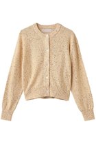 【マリリンムーン/MARILYN MOON】のコットンポリエステルスパンコールカーディガン アイボリー|ID: prp329100004716583 ipo3291000000036135503