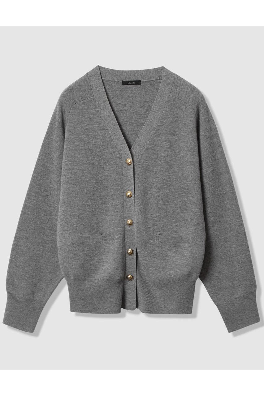 【アルアバイル/allureville】のウールスムースカーディガン インテリア・キッズ・メンズ・レディースファッション・服の通販 founy(ファニー) 　ファッション　Fashion　レディースファッション　Fashion for Women　トップス・カットソー　Cut & Sew Tops　ニット　Knit Tops & Sweaters　カーディガン・羽織り　Layered Style Cardigans　インナー　Innerwear　カーディガン　Cardigan, Knitwear　ジャケット　Jacket, Outerwear　フロント　Front, Front Design　モダン　Modern, Contemporary　ロング　Long, Long-Length　エレガント 上品　Elegant　冬　Winter / This Winter　新作・新入荷　New Arrivals / New In　グレー|ID: prp329100004716586 ipo3291000000034078629