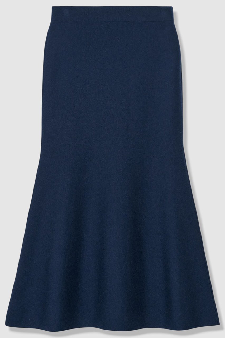 【アルアバイル/allureville】のウールWフェイスナローマーメイドスカート インテリア・キッズ・メンズ・レディースファッション・服の通販 founy(ファニー) 　ファッション　Fashion　レディースファッション　Fashion for Women　スカート　Skirts　ロングスカート　Long Skirts / Maxi & Midi Skirts　カーディガン　Cardigan, Knitwear　セットアップ　Set-Up, Coordinated Outfit　フィット　Fit, Slim Fit　マーメイド　Mermaid, Fishtail Silhouette　ロング　Long, Long-Length　再入荷　Restock / Back in Stock　冬　Winter / This Winter　A/W・秋冬　Autumn/Winter　ネイビー|ID: prp329100004716587 ipo3291000000034255699