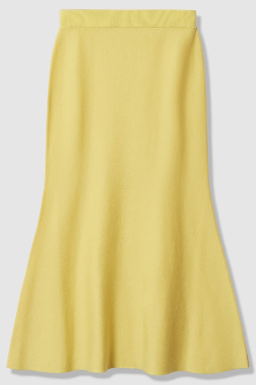 【アルアバイル/allureville】のウールWフェイスナローマーメイドスカート インテリア・キッズ・メンズ・レディースファッション・服の通販 founy(ファニー) 　ファッション　Fashion　レディースファッション　Fashion for Women　スカート　Skirts　ロングスカート　Long Skirts / Maxi & Midi Skirts　カーディガン　Cardigan, Knitwear　セットアップ　Set-Up, Coordinated Outfit　フィット　Fit, Slim Fit　マーメイド　Mermaid, Fishtail Silhouette　ロング　Long, Long-Length　冬　Winter / This Winter　A/W・秋冬　Autumn/Winter　ライトイエロー|ID: prp329100004716587 ipo3291000000036676968