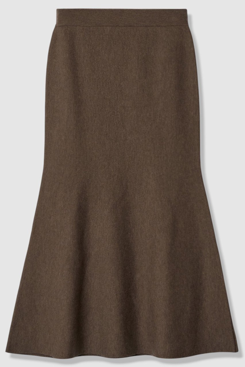 【アルアバイル/allureville】のウールWフェイスナローマーメイドスカート インテリア・キッズ・メンズ・レディースファッション・服の通販 founy(ファニー) 　ファッション　Fashion　レディースファッション　Fashion for Women　スカート　Skirts　ロングスカート　Long Skirts / Maxi & Midi Skirts　カーディガン　Cardigan, Knitwear　セットアップ　Set-Up, Coordinated Outfit　フィット　Fit, Slim Fit　マーメイド　Mermaid, Fishtail Silhouette　ロング　Long, Long-Length　冬　Winter / This Winter　A/W・秋冬　Autumn/Winter　ダークブラウン|ID: prp329100004716587 ipo3291000000036676970