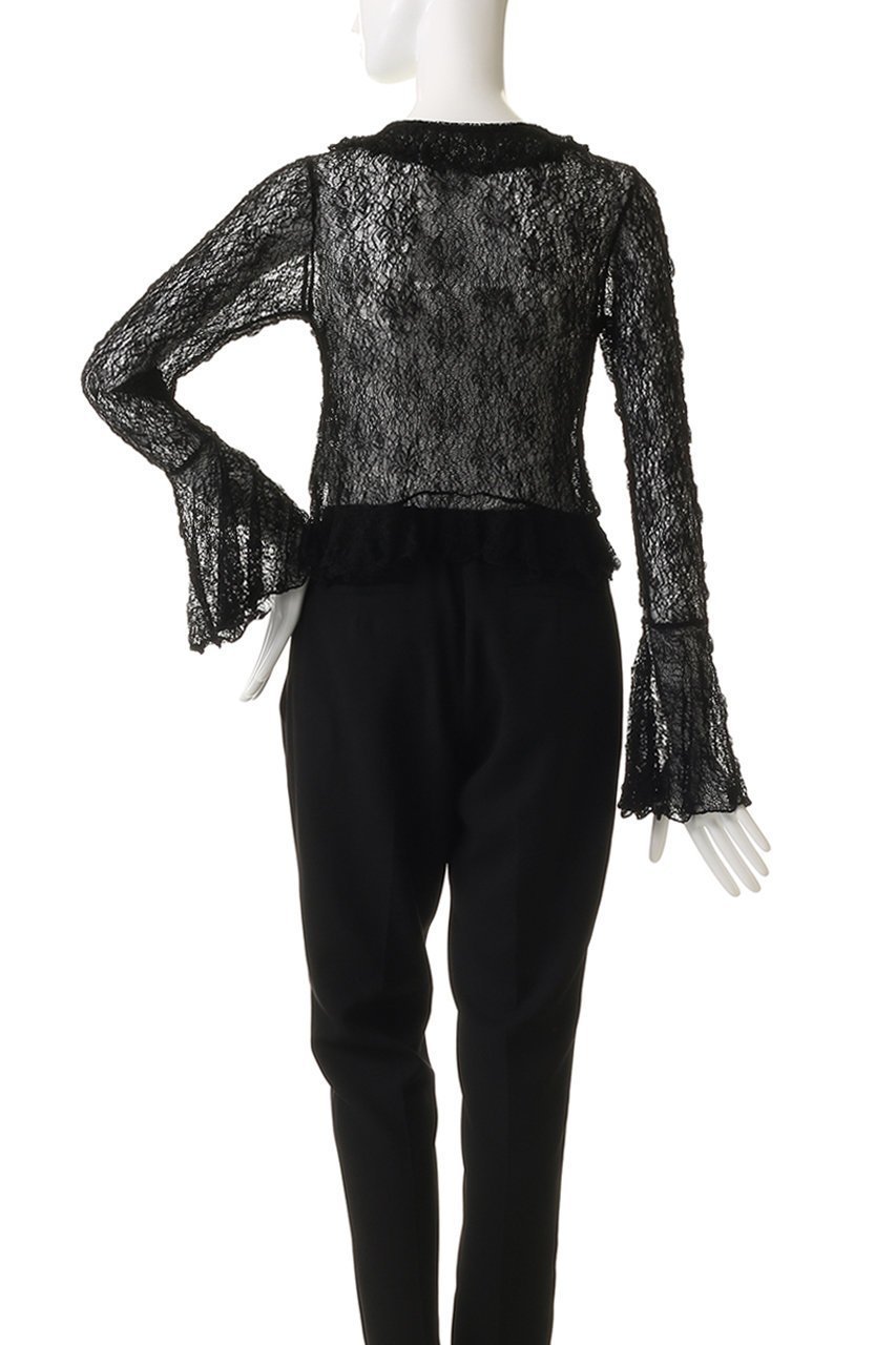 【アルアバイル/allureville】の【Loulou Willoughby】レーシーカットプルオーバー 人気、トレンドファッション・服の通販 founy(ファニー) 　ファッション　Fashion　レディースファッション　Fashion for Women　トップス・カットソー　Cut & Sew Tops　シャツ・ブラウス・オフィスカジュアル　Elegant Blouses & Button-Ups　カジュアルプルオーバー・ニットトップス　Pullovers & Knit Tops / Casual Pullovers　エレガント 上品　Elegant　スリーブ　Sleeve, Long Sleeve / Short Sleeve　フリル　Frill, Ruffle　フレア　Flare, Flared　フロント　Front, Front Design　レース　Lace, Lace Fabric　ロング　Long, Long-Length　新作・新入荷　New Arrivals / New In　other-4|ID: prp329100004716591 ipo3291000000034078675