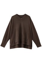 【ランバン オン ブルー/LANVIN en Bleu】のラクーンVネックニット ブラウン|ID: prp329100004716596 ipo3291000000034078722