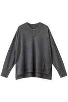 【ランバン オン ブルー/LANVIN en Bleu】のラクーンVネックニット グレー|ID: prp329100004716596 ipo3291000000034078724