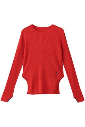 【ランバン オン ブルー/LANVIN en Bleu】 カラーポイントクルーネックリブニット人気、トレンドファッション・服の通販 founy(ファニー) ファッション Fashion レディースファッション Fashion for Women トップス・カットソー Cut & Sew Tops ニット Knit Tops & Sweaters カジュアルプルオーバー・ニットトップス Pullovers & Knit Tops / Casual Pullovers インナー Innerwear 定番 Standard, Basic Item 無地 Plain, Solid Color |ID:prp329100004716597