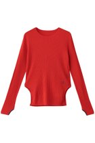 【ランバン オン ブルー/LANVIN en Bleu】のカラーポイントクルーネックリブニット レッド|ID: prp329100004716597 ipo3291000000036242908