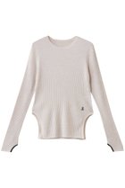 【ランバン オン ブルー/LANVIN en Bleu】のカラーポイントクルーネックリブニット オフ|ID: prp329100004716597 ipo3291000000036242911