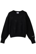 【ランバン オン ブルー/LANVIN en Bleu】のハートインターシャニット ブラック|ID: prp329100004716598 ipo3291000000034078748