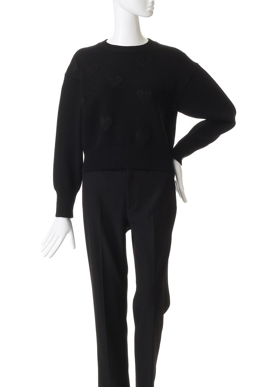 【ランバン オン ブルー/LANVIN en Bleu】のハートインターシャニット 人気、トレンドファッション・服の通販 founy(ファニー) 　ファッション　Fashion　レディースファッション　Fashion for Women　トップス・カットソー　Cut & Sew Tops　ニット　Knit Tops & Sweaters　カジュアルプルオーバー・ニットトップス　Pullovers & Knit Tops / Casual Pullovers　コンパクト　Compact, Small Size　シンプル　Simple, Minimal　モチーフ　Motif, Design Theme　other-2|ID: prp329100004716598 ipo3291000000035512741