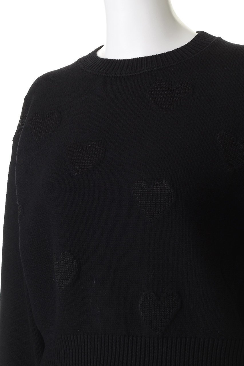 【ランバン オン ブルー/LANVIN en Bleu】のハートインターシャニット 人気、トレンドファッション・服の通販 founy(ファニー) 　ファッション　Fashion　レディースファッション　Fashion for Women　トップス・カットソー　Cut & Sew Tops　ニット　Knit Tops & Sweaters　カジュアルプルオーバー・ニットトップス　Pullovers & Knit Tops / Casual Pullovers　コンパクト　Compact, Small Size　シンプル　Simple, Minimal　モチーフ　Motif, Design Theme　other-5|ID: prp329100004716598 ipo3291000000035512746