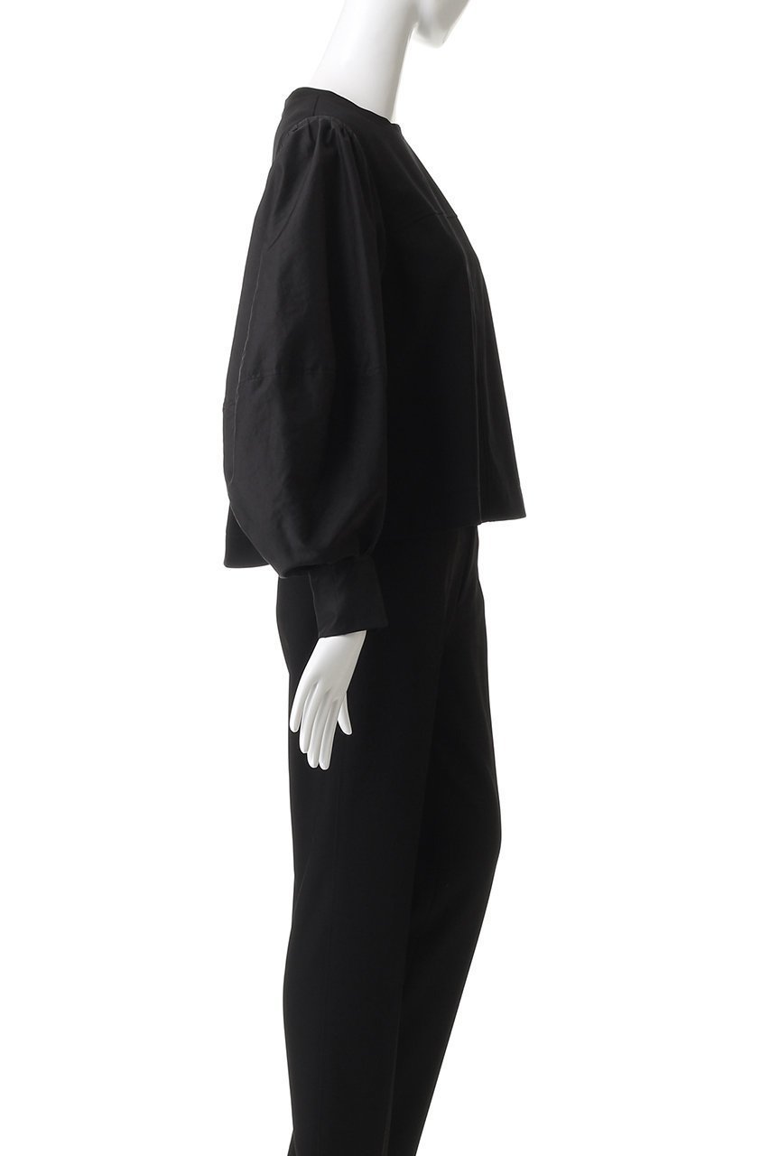 【ランバン オン ブルー/LANVIN en Bleu】のボリュームスリーブコンビブラウス 人気、トレンドファッション・服の通販 founy(ファニー) 　ファッション　Fashion　レディースファッション　Fashion for Women　トップス・カットソー　Cut & Sew Tops　シャツ・ブラウス・オフィスカジュアル　Elegant Blouses & Button-Ups　ボリューム袖・フリルスリーブブラウス　Voluminous & Ruffle Sleeves / Puffy Sleeve Tops　シンプル　Simple, Minimal　スリーブ　Sleeve, Long Sleeve / Short Sleeve　フレア　Flare, Flared　ボトム　Bottoms, Lower Wear　マニッシュ　Mannish, Boyish　ロング　Long, Long-Length　other-3|ID: prp329100004716600 ipo3291000000035493645