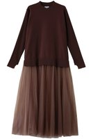 【ランバン オン ブルー/LANVIN en Bleu】のチュールプリーツコンビニットワンピース 人気、トレンドファッション・服の通販 founy(ファニー) ファッション Fashion レディースファッション Fashion for Women ワンピース Dresses ニットワンピース Knit Dresses チュニック Tunic Tops & Dresses オケージョン Occasion Wear クラシカル Classical, Vintage-Inspired シンプル Simple, Minimal チュニック Tunic, Long Top チュール Tulip, Tulip Motif プリーツ Pleats, Pleated モダン Modern, Contemporary ロング Long, Long-Length |ID:prp329100004716606