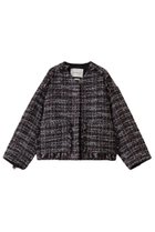 【デパリエ/DEPAREILLE】のミックスツイードジャケット ボルドー|ID:prp329100004716610