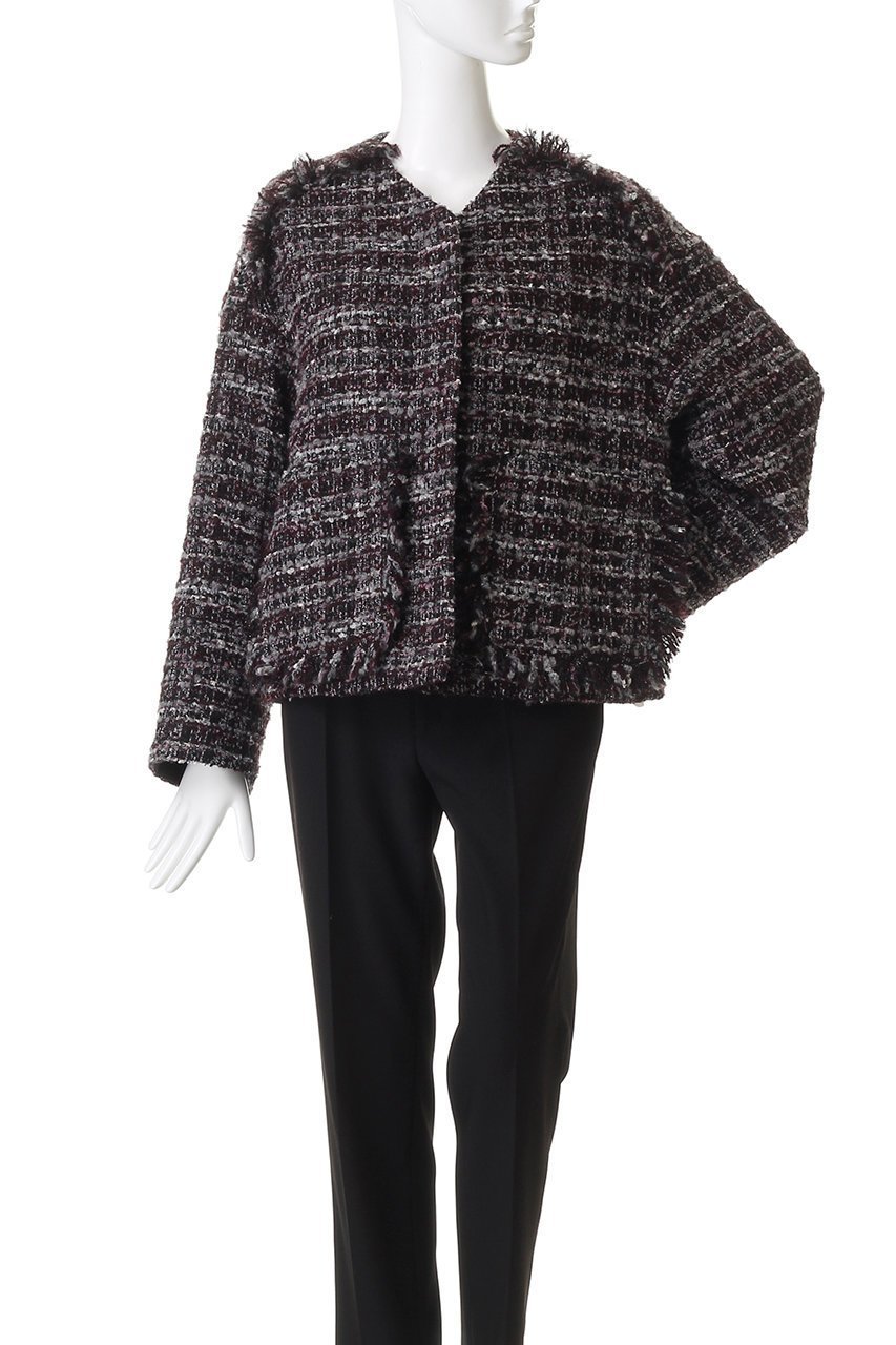 【デパリエ/DEPAREILLE】のミックスツイードジャケット 人気、トレンドファッション・服の通販 founy(ファニー) 　ファッション　Fashion　レディースファッション　Fashion for Women　アウター　Coat / Outerwear Collection　レディースジャケット・軽アウター　Jackets　おすすめ　Recommended / Our Picks　ジャケット　Jacket, Outerwear　ダウン　Down, Puffer　デニム　Denim, Jeans Material　フリンジ　Fringe, Tassel　エレガント 上品　Elegant　再入荷　Restock / Back in Stock　other-2|ID: prp329100004716610 ipo3291000000035870059
