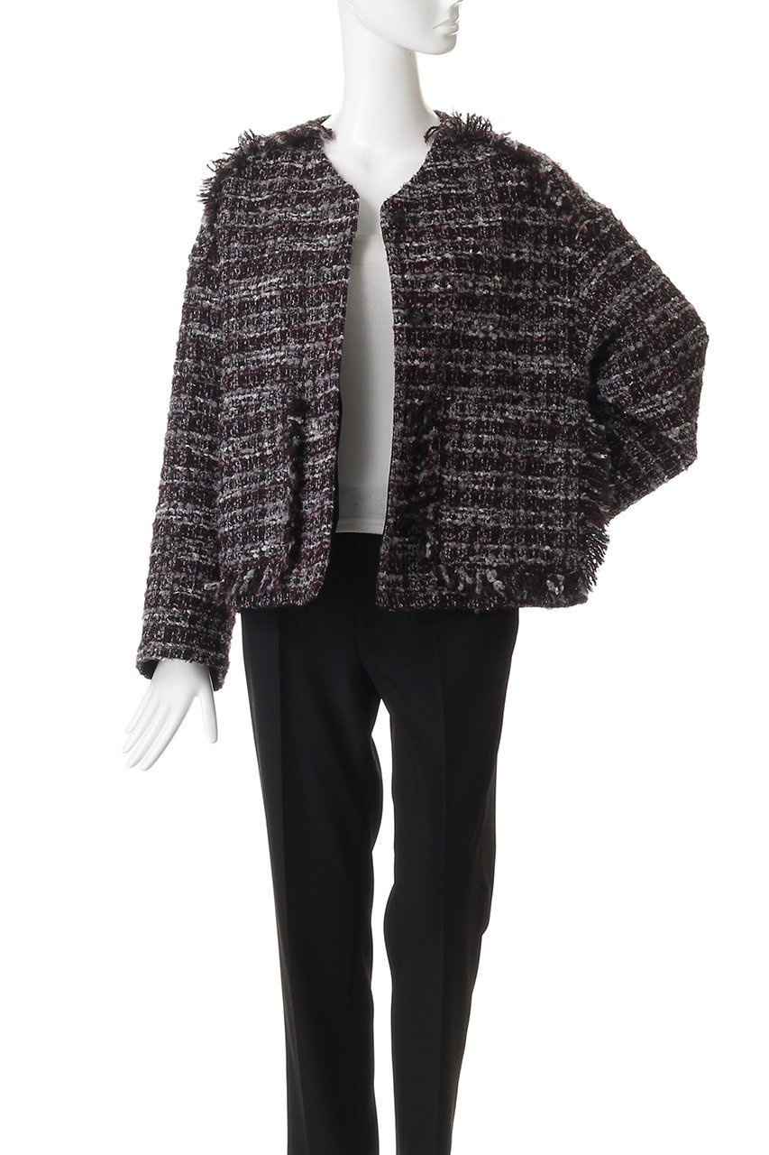 【デパリエ/DEPAREILLE】のミックスツイードジャケット 人気、トレンドファッション・服の通販 founy(ファニー) 　ファッション　Fashion　レディースファッション　Fashion for Women　アウター　Coat / Outerwear Collection　レディースジャケット・軽アウター　Jackets　おすすめ　Recommended / Our Picks　ジャケット　Jacket, Outerwear　ダウン　Down, Puffer　デニム　Denim, Jeans Material　フリンジ　Fringe, Tassel　エレガント 上品　Elegant　再入荷　Restock / Back in Stock　other-7|ID: prp329100004716610 ipo3291000000035870064