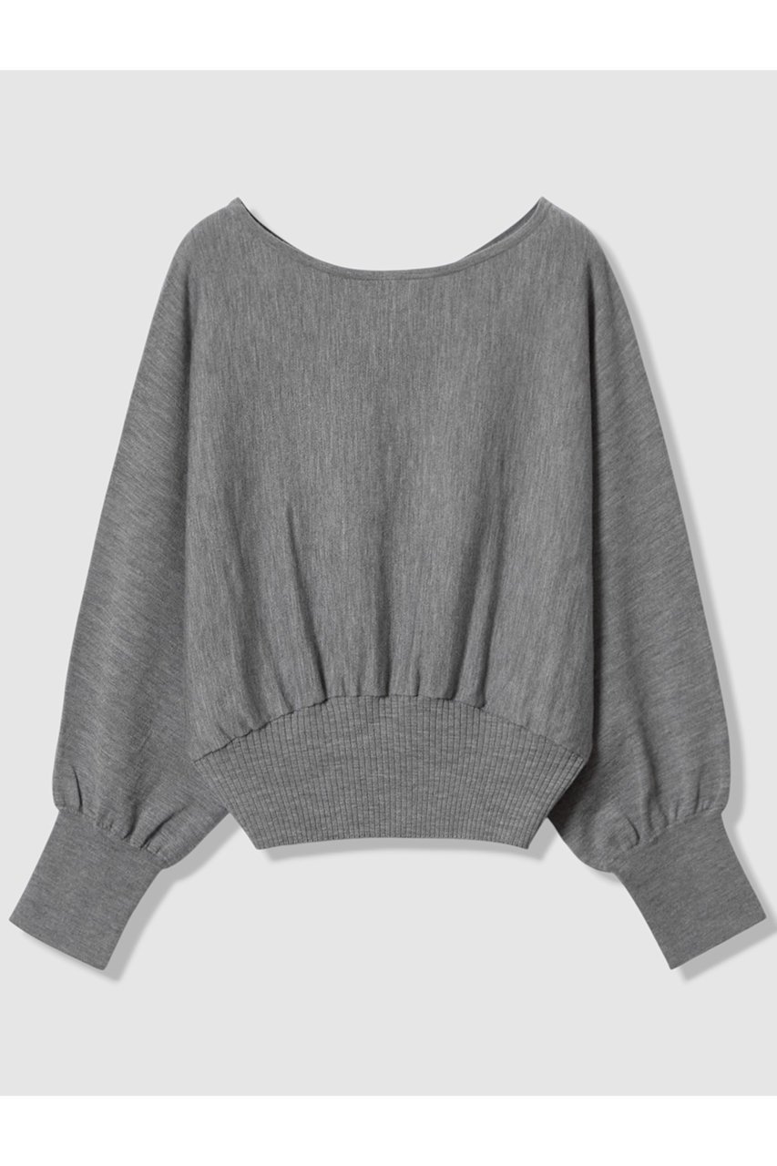 【アナイ/ANAYI】のリブウエストドルマン プルオーバー インテリア・キッズ・メンズ・レディースファッション・服の通販 founy(ファニー) ファッション Fashion レディースファッション Fashion for Women トップス・カットソー Cut & Sew Tops ニット Knit Tops & Sweaters カジュアルプルオーバー・ニットトップス Pullovers & Knit Tops / Casual Pullovers おすすめ Recommended / Our Picks イタリア Italy ストレッチ Stretch, Stretchy Fabric ストレート Straight, Straight Cut パターン Pattern, Design Print ラウンド Round, Round Neck ワイド Wide, Wide Fit グレー|ID: prp329100004716616 ipo3291000000035870072