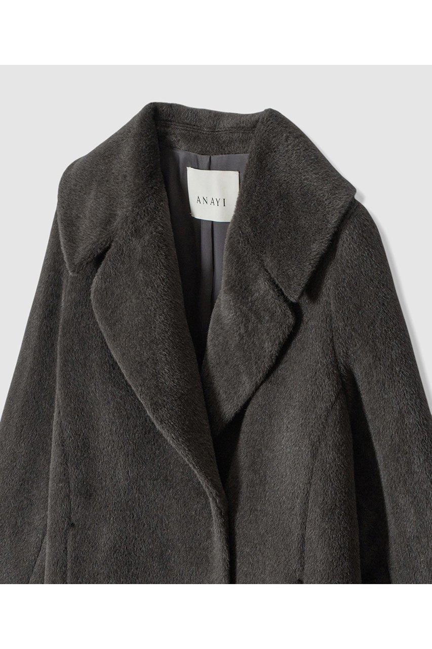 【アナイ/ANAYI】のアルパカシャギーテーラーコート 人気、トレンドファッション・服の通販 founy(ファニー) 　ファッション　Fashion　レディースファッション　Fashion for Women　アウター　Coat / Outerwear Collection　コート・ロングコート・ピーコート　Long Coats, Peacoats & More　なめらか　Smooth, Silky Texture　エレガント 上品　Elegant　ショール　Shawl, Wrap　フラット　Flat, Flat Shoes　ロング　Long, Long-Length　冬　Winter / This Winter　定番　Standard, Basic Item　新作・新入荷　New Arrivals / New In　other-3|ID: prp329100004716620 ipo3291000000034078914