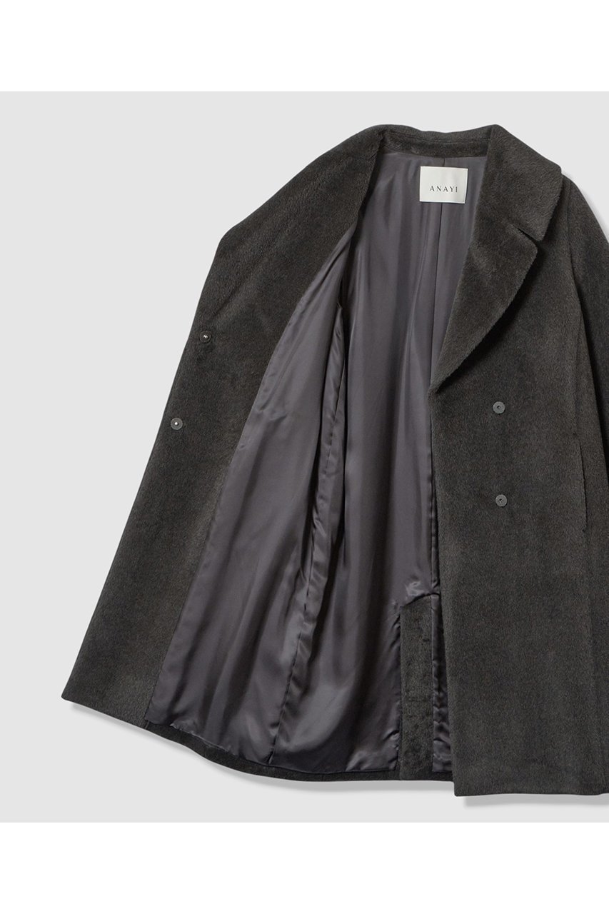 【アナイ/ANAYI】のアルパカシャギーテーラーコート 人気、トレンドファッション・服の通販 founy(ファニー) 　ファッション　Fashion　レディースファッション　Fashion for Women　アウター　Coat / Outerwear Collection　コート・ロングコート・ピーコート　Long Coats, Peacoats & More　なめらか　Smooth, Silky Texture　エレガント 上品　Elegant　ショール　Shawl, Wrap　フラット　Flat, Flat Shoes　ロング　Long, Long-Length　冬　Winter / This Winter　定番　Standard, Basic Item　新作・新入荷　New Arrivals / New In　other-5|ID: prp329100004716620 ipo3291000000034078916