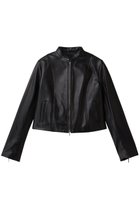 【アルアバイル/allureville】のスタンドカラーレザーライダースジャケット 人気、トレンドファッション・服の通販 founy(ファニー) ファッション Fashion レディースファッション Fashion for Women アウター Coat / Outerwear Collection レディースジャケット・軽アウター Jackets ライダースジャケット / レザースタイル Riders Jackets & Biker Style おすすめ Recommended / Our Picks コンパクト Compact, Small Size ジャケット Jacket, Outerwear スタンド Stand Collar, Upright Stand デニム Denim, Jeans Material バランス Balance, Style Balance フェミニン Feminine, Girly ボトム Bottoms, Lower Wear マニッシュ Mannish, Boyish ライダースジャケット Riders, Biker Jacket ワイド Wide, Wide Fit エレガント 上品 Elegant thumbnail ブラック|ID: prp329100004716621 ipo3291000000036072340