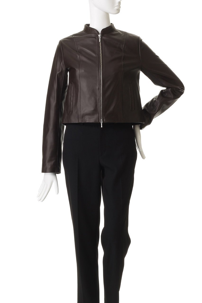 【アルアバイル/allureville】のスタンドカラーレザーライダースジャケット 人気、トレンドファッション・服の通販 founy(ファニー) ファッション Fashion レディースファッション Fashion for Women アウター Coat / Outerwear Collection レディースジャケット・軽アウター Jackets ライダースジャケット / レザースタイル Riders Jackets & Biker Style おすすめ Recommended / Our Picks コンパクト Compact, Small Size ジャケット Jacket, Outerwear スタンド Stand Collar, Upright Stand デニム Denim, Jeans Material バランス Balance, Style Balance フェミニン Feminine, Girly ボトム Bottoms, Lower Wear マニッシュ Mannish, Boyish ライダースジャケット Riders, Biker Jacket ワイド Wide, Wide Fit エレガント 上品 Elegant other-2|ID: prp329100004716621 ipo3291000000036167332