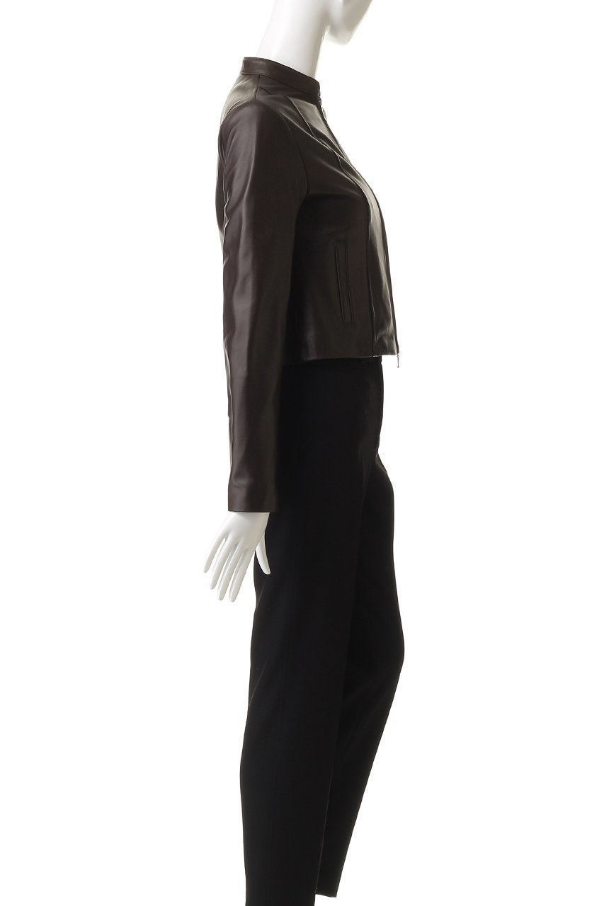 【アルアバイル/allureville】のスタンドカラーレザーライダースジャケット 人気、トレンドファッション・服の通販 founy(ファニー) ファッション Fashion レディースファッション Fashion for Women アウター Coat / Outerwear Collection レディースジャケット・軽アウター Jackets ライダースジャケット / レザースタイル Riders Jackets & Biker Style おすすめ Recommended / Our Picks コンパクト Compact, Small Size ジャケット Jacket, Outerwear スタンド Stand Collar, Upright Stand デニム Denim, Jeans Material バランス Balance, Style Balance フェミニン Feminine, Girly ボトム Bottoms, Lower Wear マニッシュ Mannish, Boyish ライダースジャケット Riders, Biker Jacket ワイド Wide, Wide Fit エレガント 上品 Elegant other-3|ID: prp329100004716621 ipo3291000000036167334