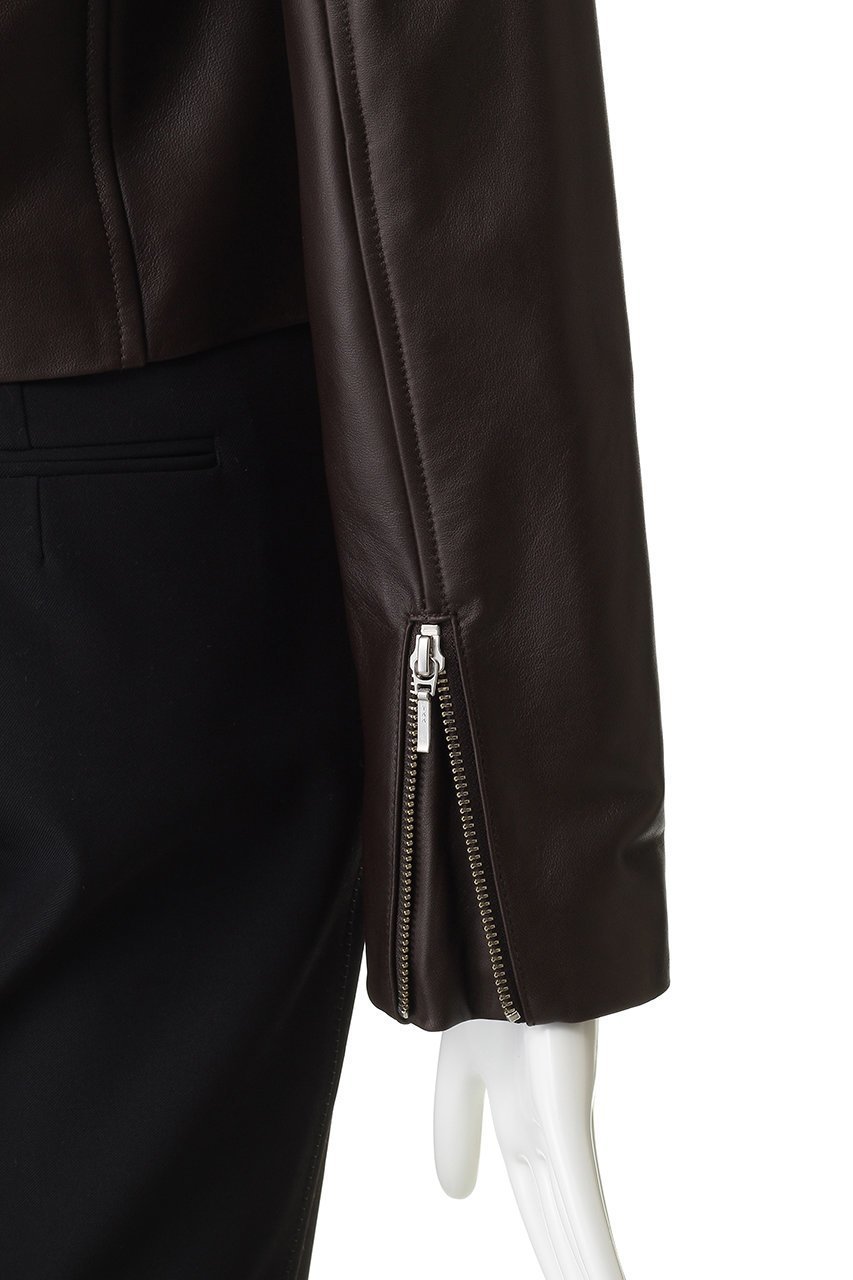 【アルアバイル/allureville】のスタンドカラーレザーライダースジャケット 人気、トレンドファッション・服の通販 founy(ファニー) ファッション Fashion レディースファッション Fashion for Women アウター Coat / Outerwear Collection レディースジャケット・軽アウター Jackets ライダースジャケット / レザースタイル Riders Jackets & Biker Style おすすめ Recommended / Our Picks コンパクト Compact, Small Size ジャケット Jacket, Outerwear スタンド Stand Collar, Upright Stand デニム Denim, Jeans Material バランス Balance, Style Balance フェミニン Feminine, Girly ボトム Bottoms, Lower Wear マニッシュ Mannish, Boyish ライダースジャケット Riders, Biker Jacket ワイド Wide, Wide Fit エレガント 上品 Elegant other-6|ID: prp329100004716621 ipo3291000000036167341