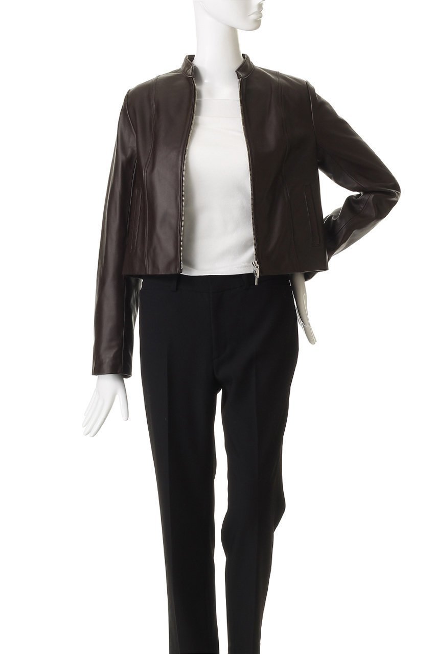 【アルアバイル/allureville】のスタンドカラーレザーライダースジャケット 人気、トレンドファッション・服の通販 founy(ファニー) ファッション Fashion レディースファッション Fashion for Women アウター Coat / Outerwear Collection レディースジャケット・軽アウター Jackets ライダースジャケット / レザースタイル Riders Jackets & Biker Style おすすめ Recommended / Our Picks コンパクト Compact, Small Size ジャケット Jacket, Outerwear スタンド Stand Collar, Upright Stand デニム Denim, Jeans Material バランス Balance, Style Balance フェミニン Feminine, Girly ボトム Bottoms, Lower Wear マニッシュ Mannish, Boyish ライダースジャケット Riders, Biker Jacket ワイド Wide, Wide Fit エレガント 上品 Elegant other-8|ID: prp329100004716621 ipo3291000000036167343