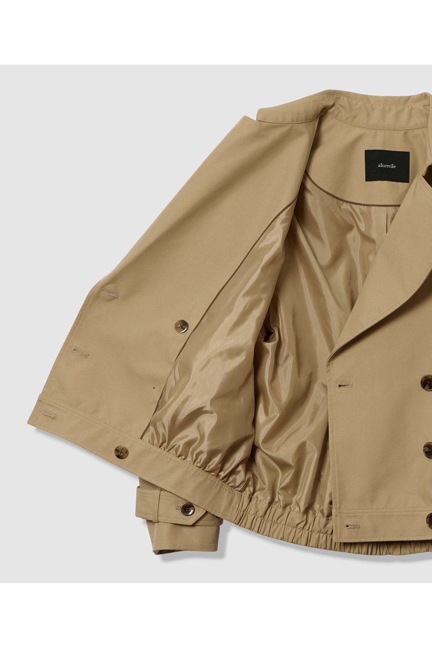【アルアバイル/allureville】のT/Cトレンチブルゾン 人気、トレンドファッション・服の通販 founy(ファニー) 　ファッション　Fashion　レディースファッション　Fashion for Women　アウター　Coat / Outerwear Collection　レディースジャケット・軽アウター　Jackets　ブルゾンジャケット・スポーティアウター　Blouson Jackets　ジャケット　Jacket, Outerwear　ダブル　Double, Double-Breasted　トレンチ　Trench, Trench Coat　バランス　Balance, Style Balance　ブルゾン　Blouson, Bomber Jacket　エレガント 上品　Elegant　新作・新入荷　New Arrivals / New In　other-8|ID: prp329100004716623 ipo3291000000034078944