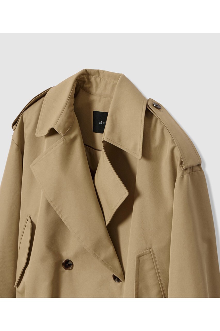 【アルアバイル/allureville】のT/Cトレンチブルゾン 人気、トレンドファッション・服の通販 founy(ファニー) 　ファッション　Fashion　レディースファッション　Fashion for Women　アウター　Coat / Outerwear Collection　レディースジャケット・軽アウター　Jackets　ブルゾンジャケット・スポーティアウター　Blouson Jackets　ジャケット　Jacket, Outerwear　ダブル　Double, Double-Breasted　トレンチ　Trench, Trench Coat　バランス　Balance, Style Balance　ブルゾン　Blouson, Bomber Jacket　エレガント 上品　Elegant　other-3|ID: prp329100004716623 ipo3291000000035870086