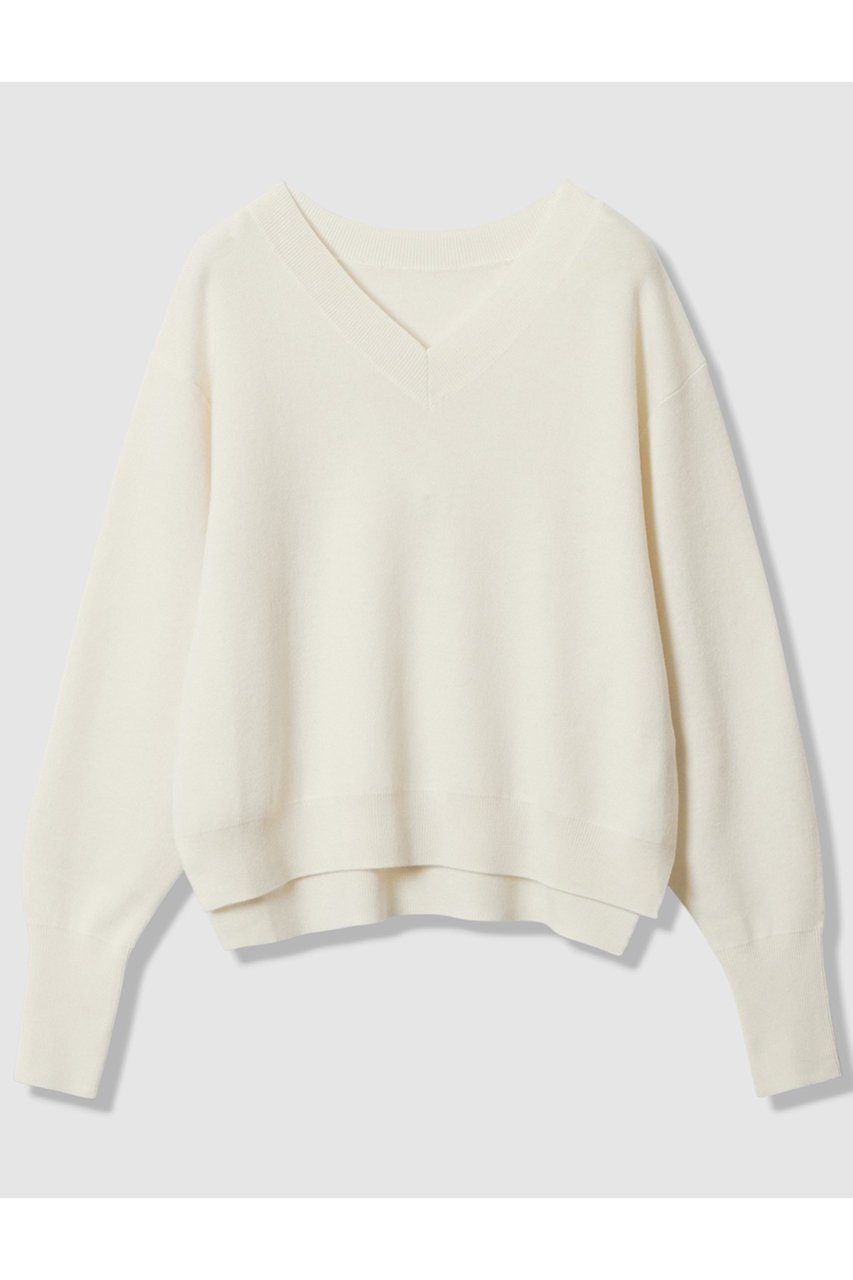 【アルアバイル/allureville】のウールスムース2WAYネックプルオーバー インテリア・キッズ・メンズ・レディースファッション・服の通販 founy(ファニー) 　ファッション　Fashion　レディースファッション　Fashion for Women　トップス・カットソー　Cut & Sew Tops　ニット　Knit Tops & Sweaters　カジュアルプルオーバー・ニットトップス　Pullovers & Knit Tops / Casual Pullovers　おすすめ　Recommended / Our Picks　なめらか　Smooth, Silky Texture　モノトーン　Monotone, Black and White　冬　Winter / This Winter　新作・新入荷　New Arrivals / New In　オフホワイト|ID: prp329100004716624 ipo3291000000034078947