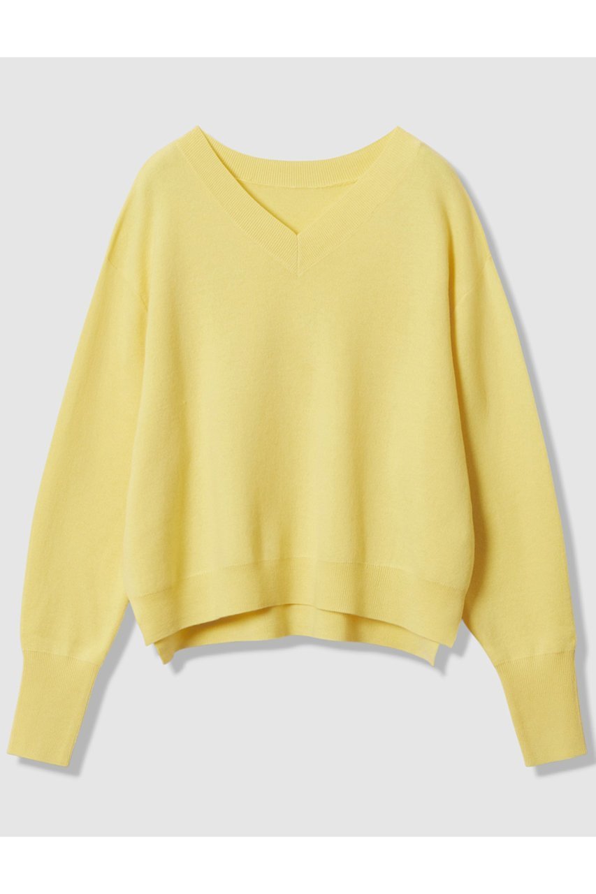 【アルアバイル/allureville】のウールスムース2WAYネックプルオーバー インテリア・キッズ・メンズ・レディースファッション・服の通販 founy(ファニー) 　ファッション　Fashion　レディースファッション　Fashion for Women　トップス・カットソー　Cut & Sew Tops　ニット　Knit Tops & Sweaters　カジュアルプルオーバー・ニットトップス　Pullovers & Knit Tops / Casual Pullovers　おすすめ　Recommended / Our Picks　なめらか　Smooth, Silky Texture　モノトーン　Monotone, Black and White　冬　Winter / This Winter　新作・新入荷　New Arrivals / New In　ライトイエロー|ID: prp329100004716624 ipo3291000000034078949